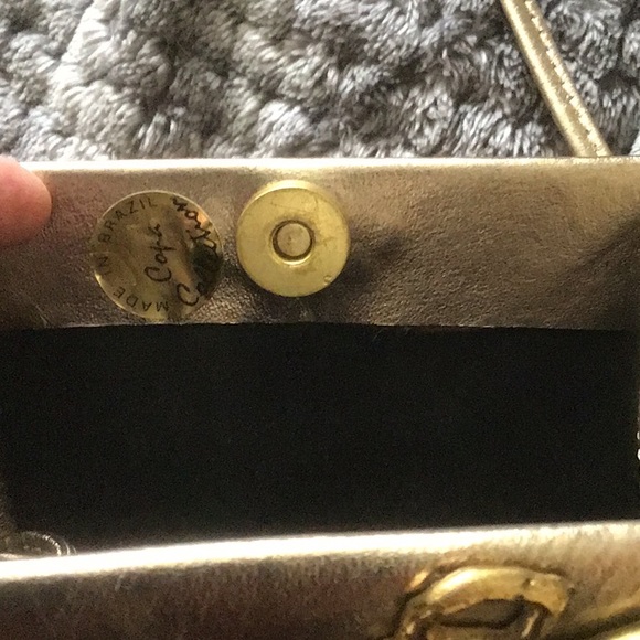 Gold Copa bag with lavender crystals - Picture 3 of 4